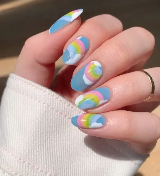 Pastel Rainbow Clouds
